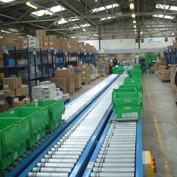 Amber Automation Lineshaft powered roller conveyor