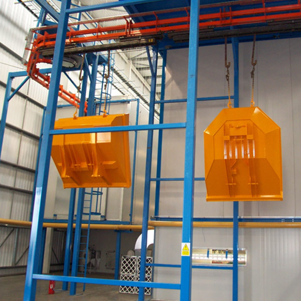 Skips on a MCM AT500 Power & Free conveyor Skips on a MCM AT500 Power & Free conveyor