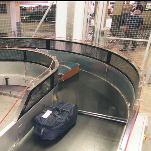Curve di cintura per i sistemi di movimentazione bagagli aeroportuali Belt Curves for Airport Baggage Handling Systems