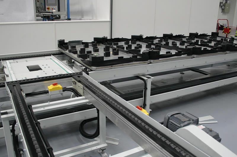 Trasportatori a catena per carichi pesanti e pallet Amber Automation