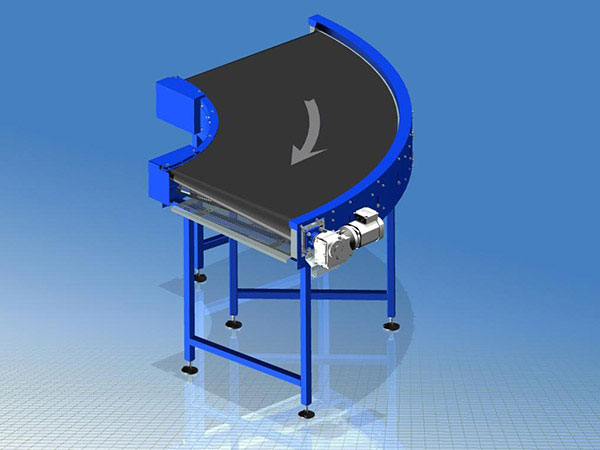 Presentazione delle curve a nastro intralogistiche: TS-TR100