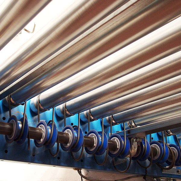 Sistemi di trasporto a rulli azionati da alberi di trasmissione Lineshaft Powered Roller Conveyor Systems