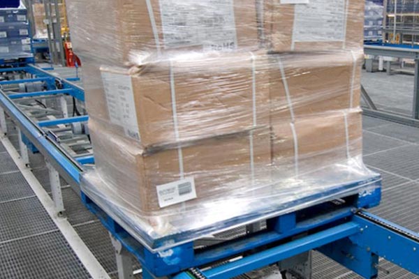 Trasportatore a pallet a doppia catena Amber Automation Amber Automation Twin Chain Pallet Conveyor